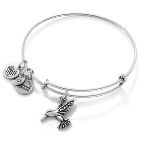 Alex and Ani hummingbird silver bangle bracelet - Picture 1 of 2
